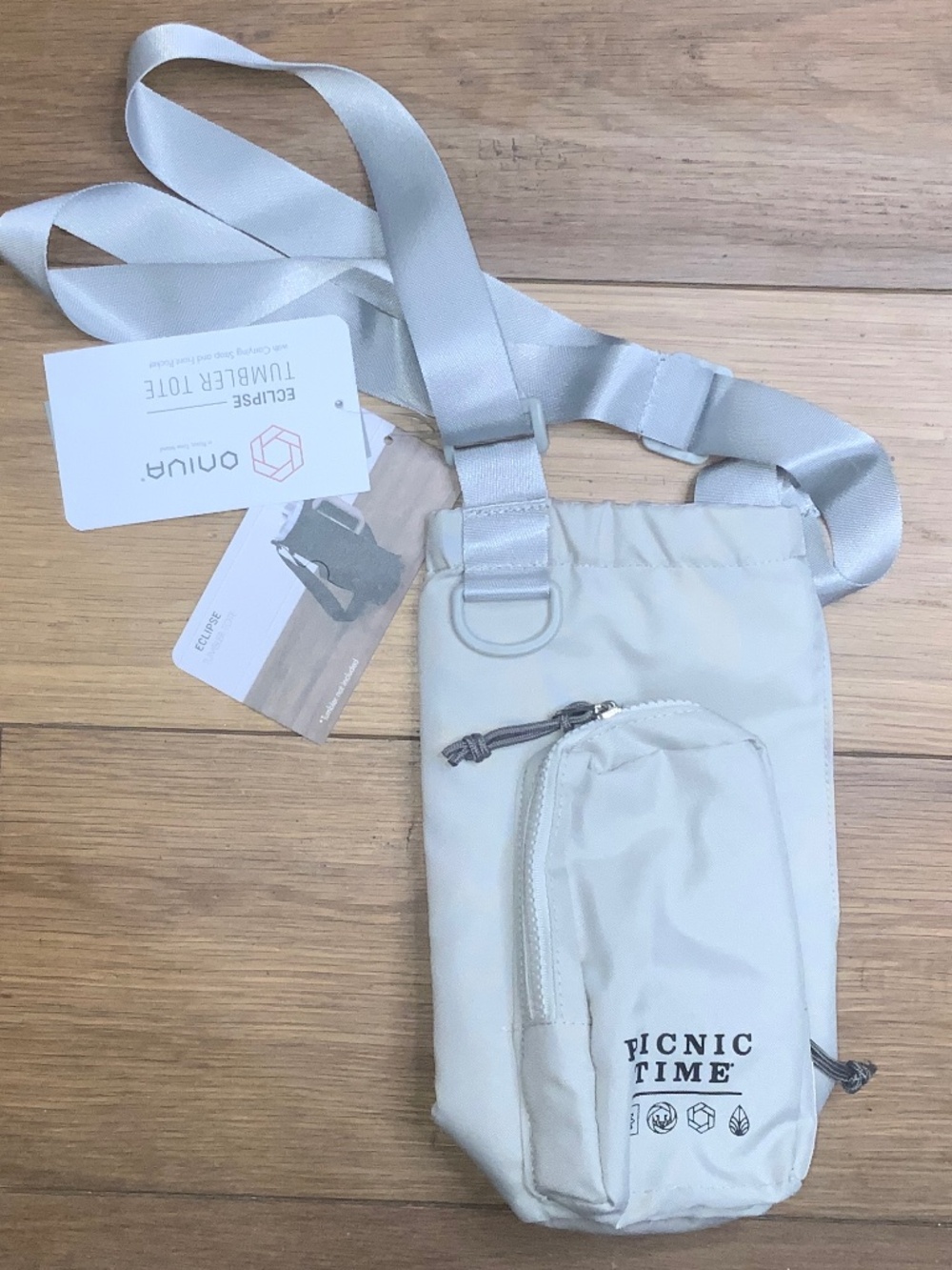 NWT Oniva Eclipse Tumbler Tote Pebble Gray